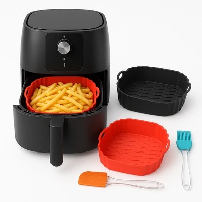 KENT Digital Air Fryer 6.5L |600W,Bake,Grill & Roast,Up To 80% Less Oil Usage,Rapid Heat Circulation - Image 5